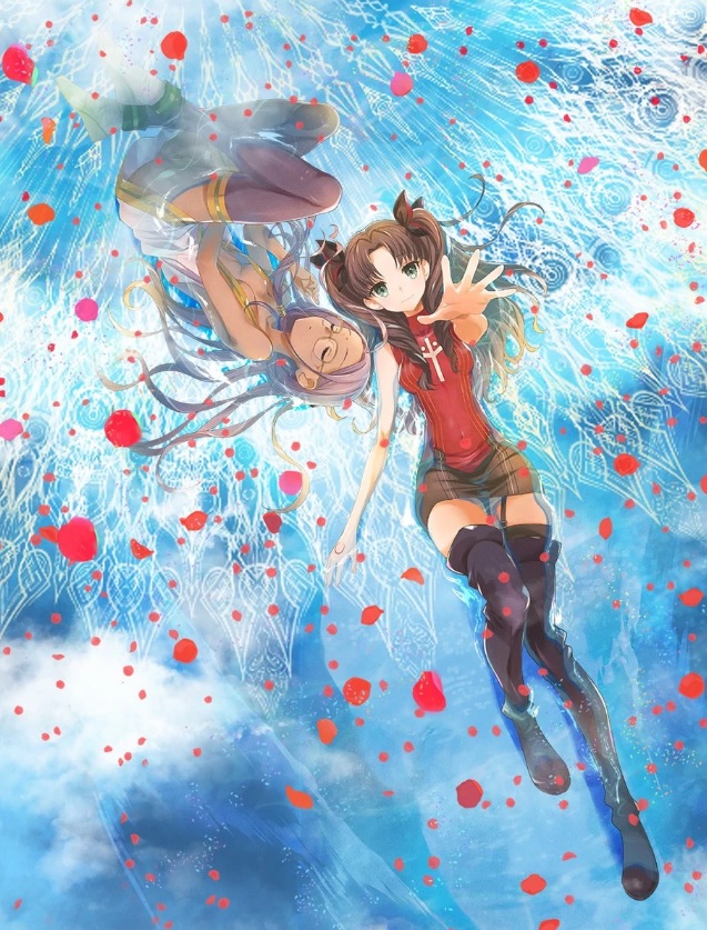 Anime Fate Extra Last Encore_Rani e Rin (Type-Moon Wikia Reprodução)