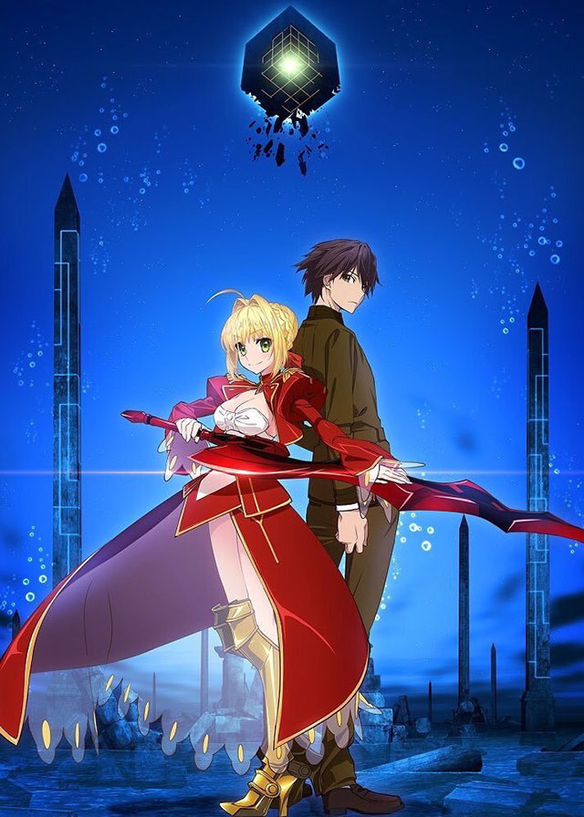 Anime Fate Extra Last Encore_Saber e Kishinami (Reprodução)