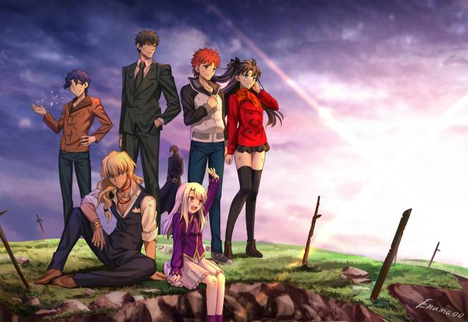 Anime Fate Stay Night_Mestres (Reprodução Enuma)