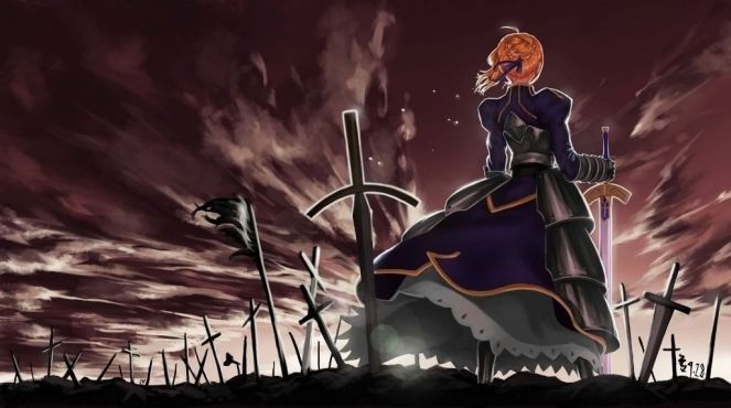 Anime Fate Zero_Saber (Reprodução Calimero)