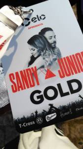 Sandy e Junior Nossa História em Curitiba - credencial VIP Gold (Natália Cagnani)
