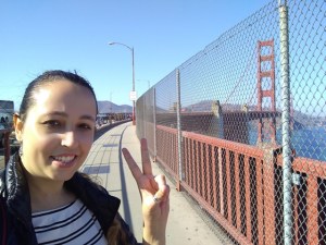 Atravessando a ponte Golden Gate em San Francisco (Natália Cagnani)