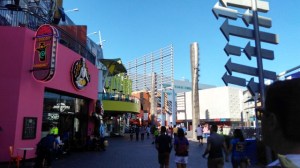 Citywalk no Universal Park de Los Angeles, Califórnia (Natália Cagnani)