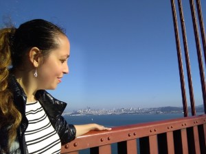 Atravessando a ponte Golden Gate em San Francisco (Natália Cagnani)