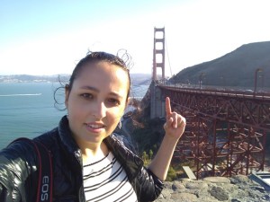Atravessando a ponte Golden Gate em San Francisco (Natália Cagnani)