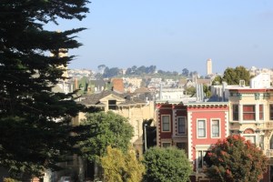 Painted Ladies no Alamo Square em San Francisco, Califórnia (Natália Cagnani)