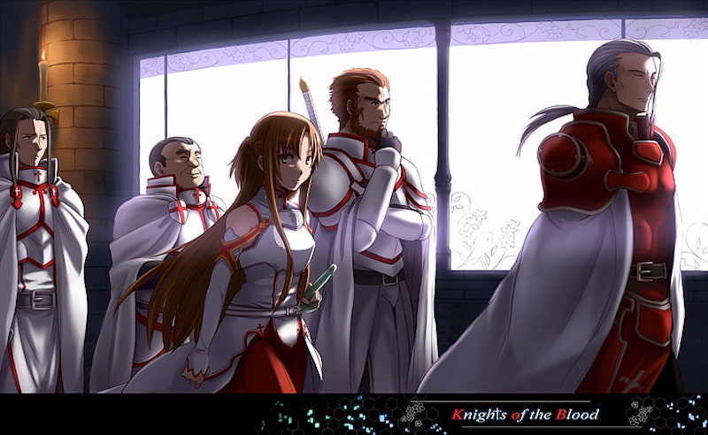 Sword Art Online: Asuna com o clã Knights of Blood