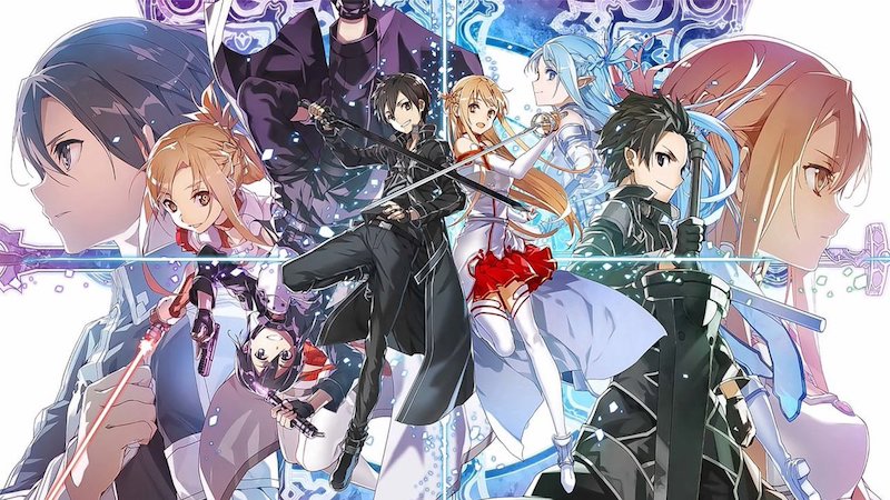Sword Art Online: Kirito e Asuna em SAO e ALO