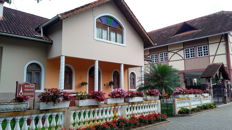 Arquitetura europeia em Domingos Martins nas montanhas capixabas