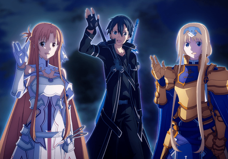 Sword Art Online Alicization Asuna, Kirito e Alice