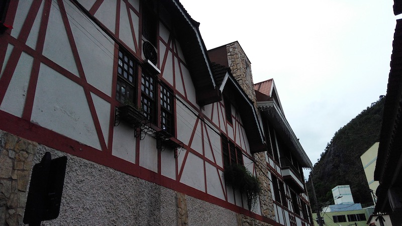 Casas típicas com influência da colonização alemã em Domingos Martins