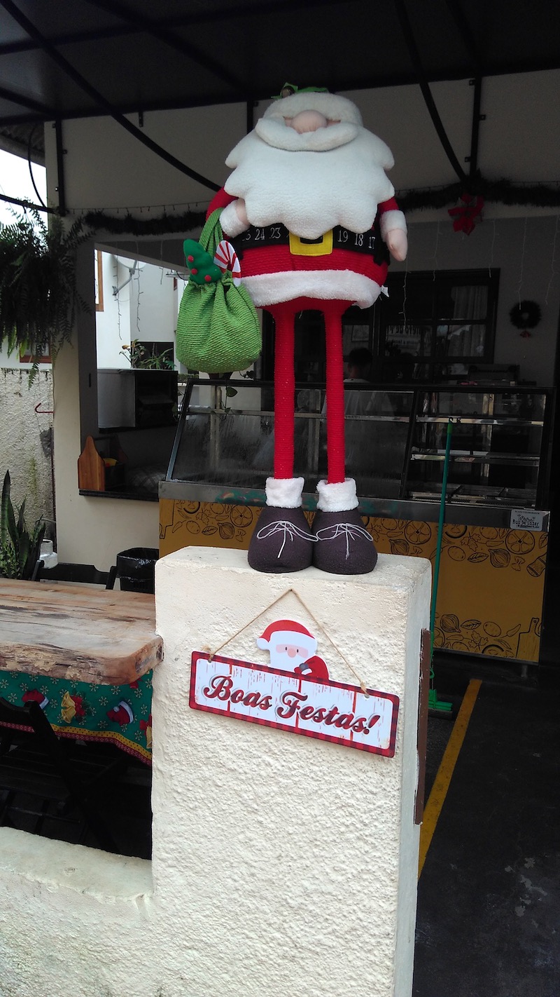 Rua do Lazer em Domingos Martins, nas montanhas capixabas, em época de Natal