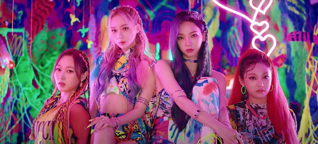 Debut do girl group aespa no K-Pop com Giselle, Winter, Karina e Ningning