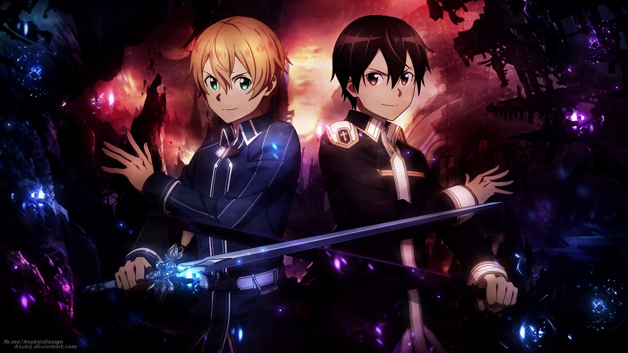 Sword Art Online Alicization Eugeo e Kirito