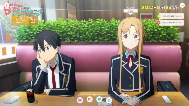 Sword Art Online Ordinal Scale Kirito e Asuna