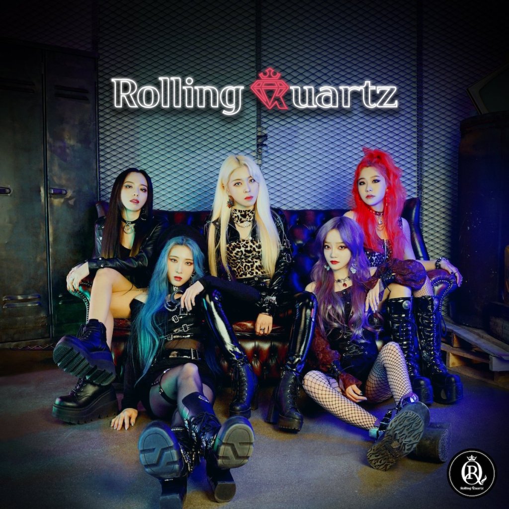 Banda de K-Rock Rolling Quartz com Yeongeun, Areum, Jayoung, Iree e Hyunjung