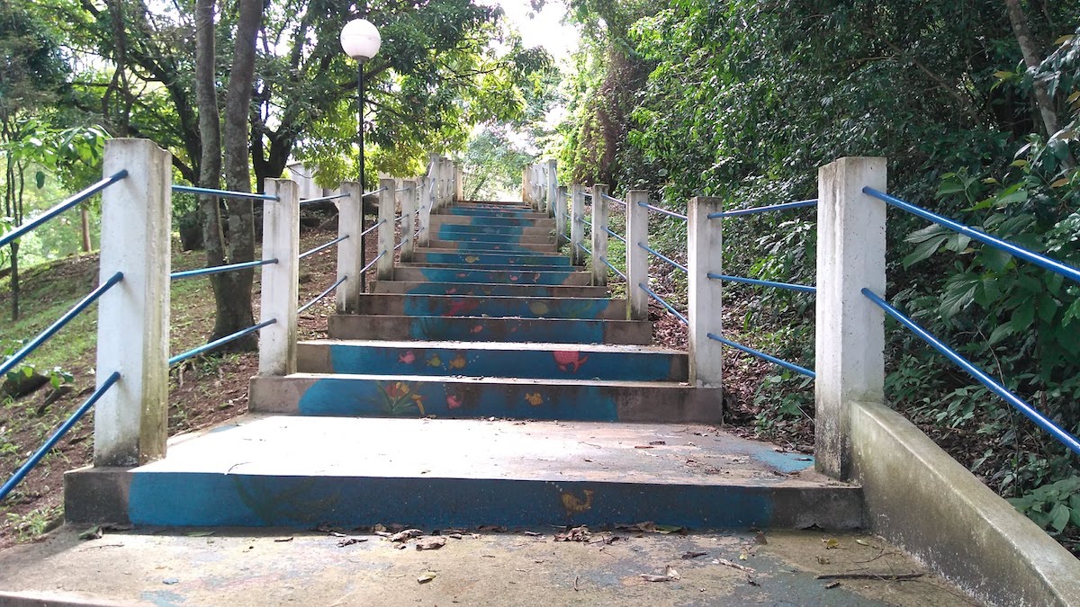Escadaria no Bosque em Águas da Prata (SP)