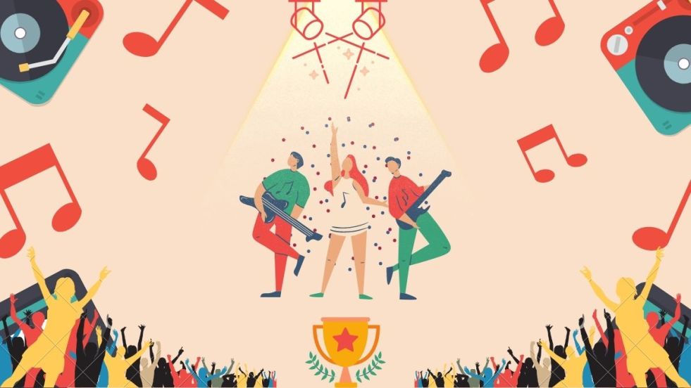 Ilustração para os programas de música na Coreia do Sul