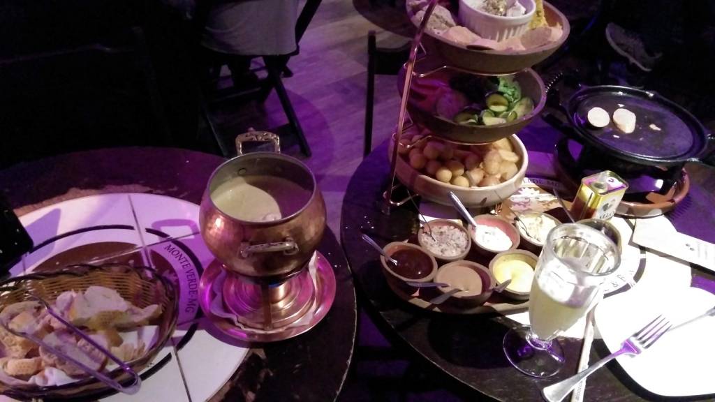 Fondue vegetariano em Monte Verde