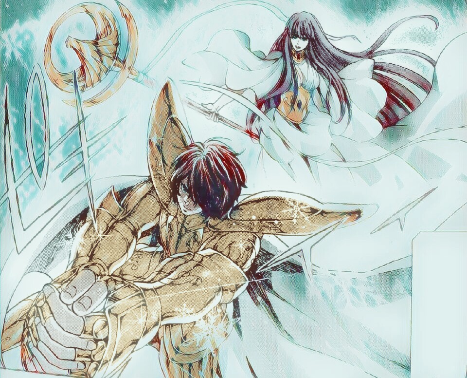 Ilustração do mangá Saint Seiya (Cavaleiros do Zodíaco)