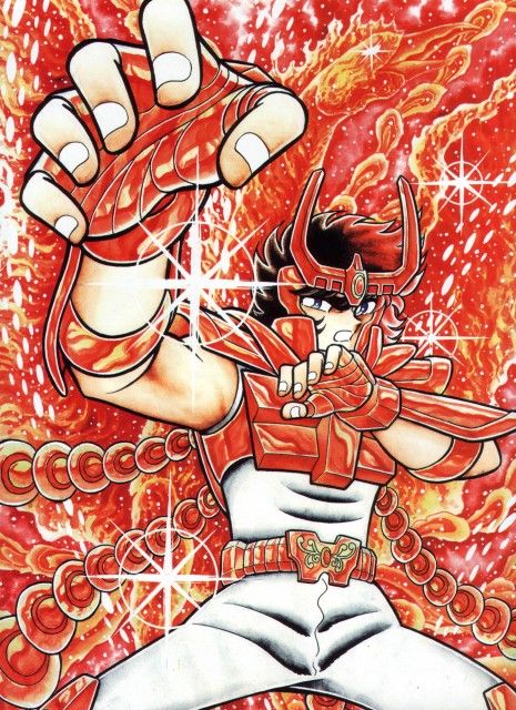 Ilustração do mangá Saint Seiya (Cavaleiros do Zodíaco) — Cavaleiro de Fênix Ikki