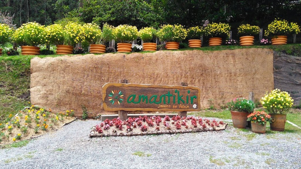Entrada do Parque Amantikir em Campos do Jordão