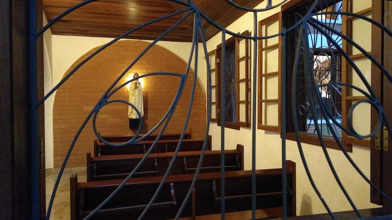 Detalhe no Mosteiro São João, em Campos do Jordão, onde os cantos gregorianos são apresentados