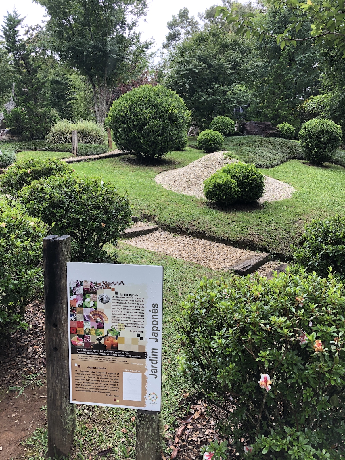 Jardim Japonês no Parque Amantikir em Campos do Jordão