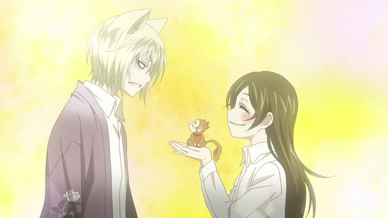 Tomoe, Mamoru e Nanami em Kamisama Hajimemashita