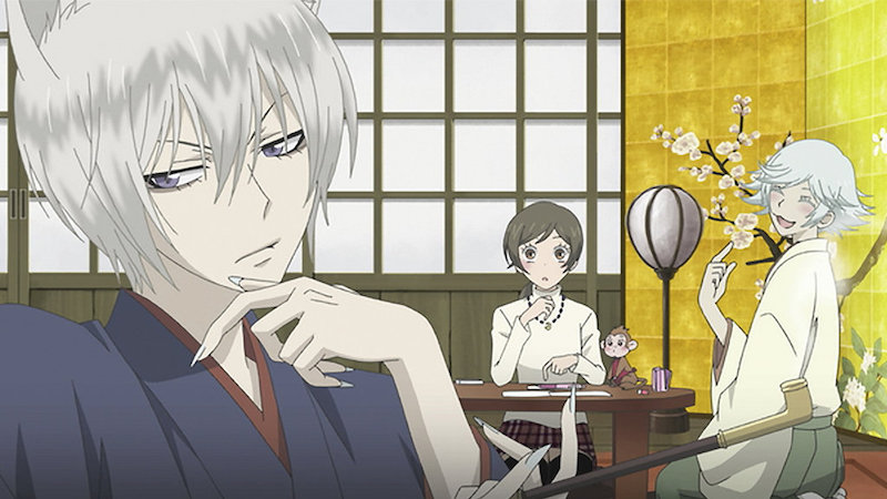 Tomoe, Nanami, Mamoru e Mizuki em Kamisama Hajimemashita