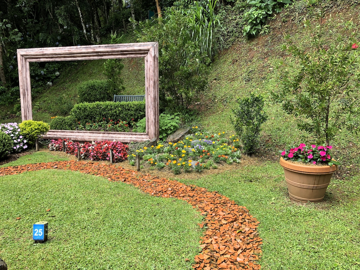 Jardins no Parque Amantikir em Campos do Jordão