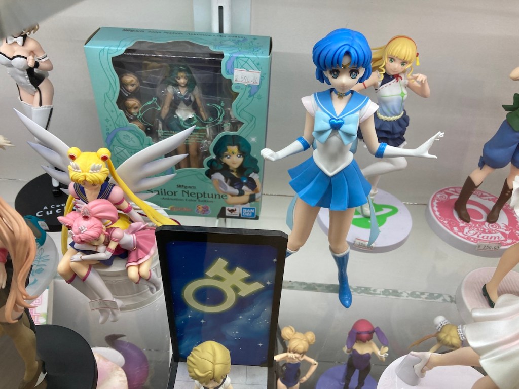 Figure Actions do anime Sailor Moon dentro do Sogo Plaza Shopping no bairro Liberdade em São Paulo