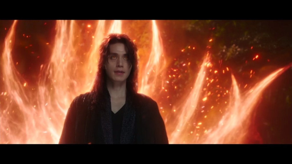 Cena do K-Drama Tale of the Nine Tailed 1938 com Lee Yeon em seu modo raposa full power