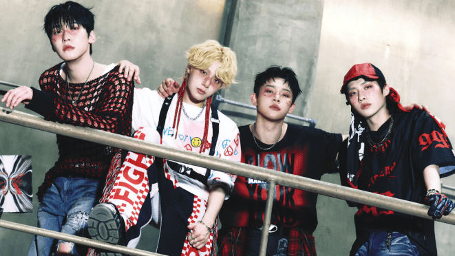 Membros do ONEUS para divulgação do álbum 5x