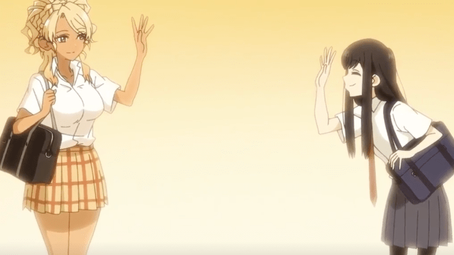 Cena do anime Food Court de, Mata Ashita com Yamamoto acenando para Wada