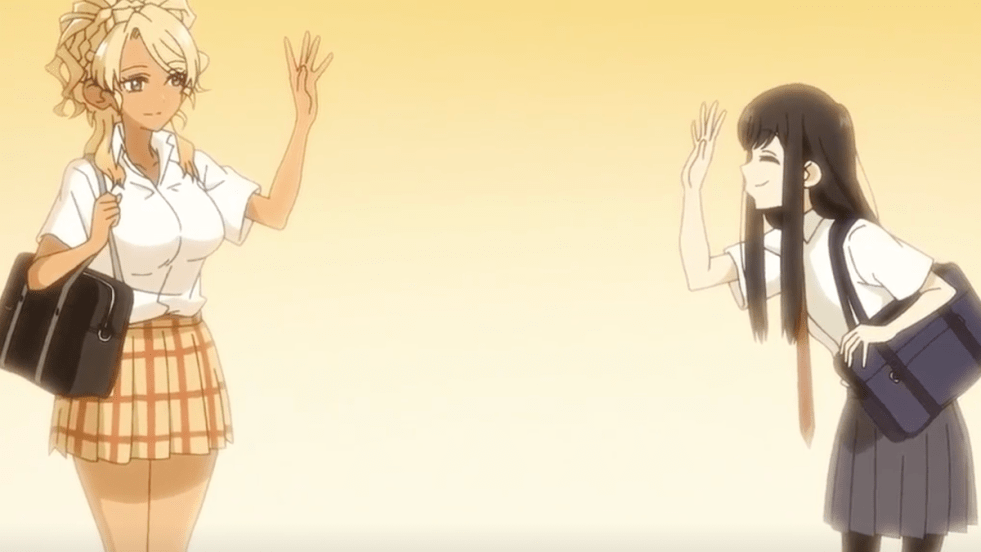 Cena do anime Food Court de, Mata Ashita com Yamamoto acenando para Wada