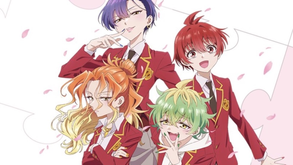 Protagonistas do anime Mikadono Sanshimai wa Angai, Choroi: Kazuki, Yuu, Niko e Miwa