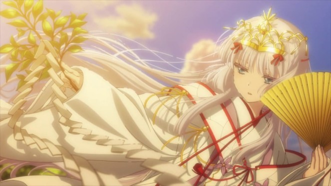 Cena da dança de Shiroha no anime Summer Pockets