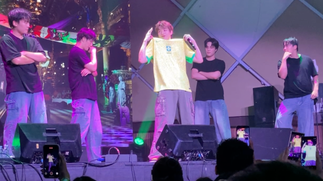 Show do Kang Daniel no Brasil: ele exibe a camisa do Brasil no palco