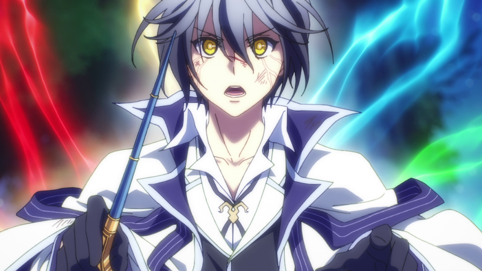 Review do anime Mikata ga Yowasugite Hojo Mahou ni Tesshiteita Kyuutei Mahoushi: personagem Alec Ygret em seu modo Limit Break