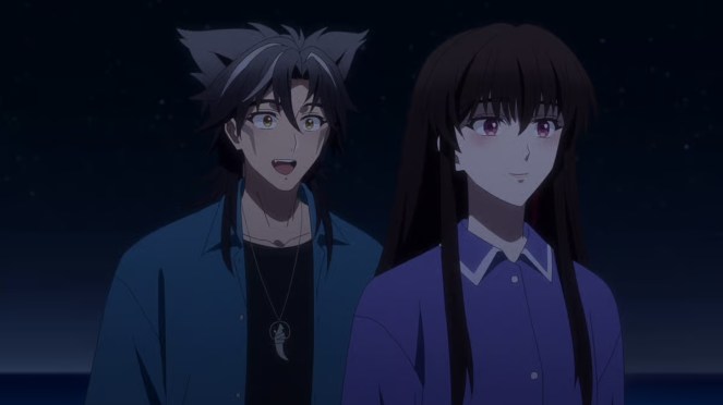 Review do anime Dark Moon: The Blood Altar com os personagens Khan e Sooha