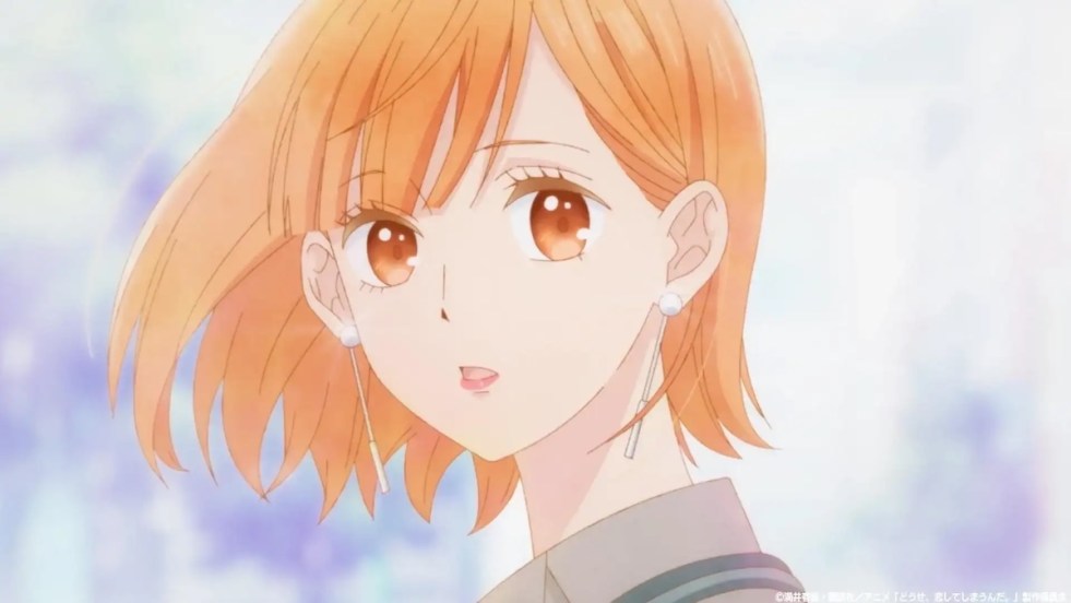 Review da segunda temporada do anime Douse Koishite Shimaunda com a personagem Nishino Mizuho e uma expressão preocupada