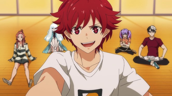 Review do anime SI-VIS The Sound of Heroes com os personagens Kyouya, Siren, Nagi, μ e Souji