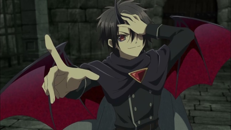 Review do anime Yuusha Party ni Kawaii Ko ga Itanode, Kokuhaku Shite Mita com o personagem Youki em sua forma demônio fazendo pose