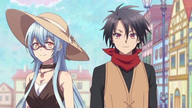 Review do anime Yuusha Party ni Kawaii Ko ga Itanode, Kokuhaku Shite Mita com os personagens Cecilia e Youki em um encontro casual pela cidade